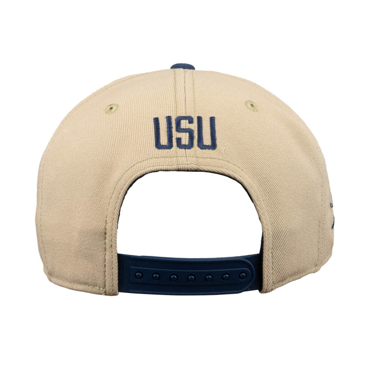 Nike utah state aggies adjustable flat brim khaki unisex cap